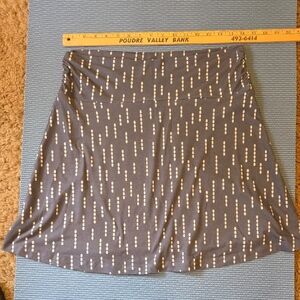 Kuhl Charcoal Skirt with Ivory Dots